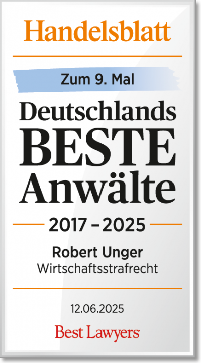 Deutschlands beste Anwälte | Handelsblatt | Robert Unger