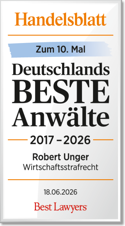 Bereits zum 10. Mal in Folge erhielt Herr Robert Unger auch im Jahr 2026 wieder die Auszeichnung 